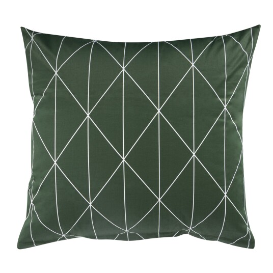 Borg Living Putetrekk - 60x63 cm - 100% Bomullssateng - Graphic harlequin grønn Borg Living Putetrekk - 60x63 cm - 100% Bomullssateng - Graphic harlequin grønn