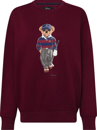 Ralph Lauren Golf Lt Wt Magic Fleece Knt Sweatshirt Burgundy XXL