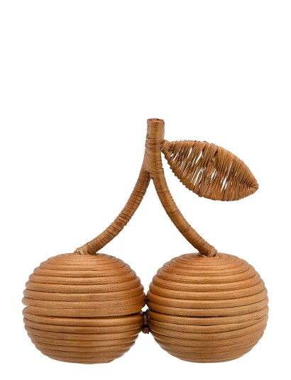 Anna + Nina Cherry Rattan Object - ONE SIZE Anna + Nina Cherry Rattan Object - ONE SIZE