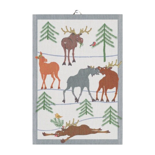 Ekelund Linneväveri Clumsy moose kjøkkenhåndkle 35 x 50 cm Ekelund Linneväveri Clumsy moose kjøkkenhåndkle 35 x 50 cm