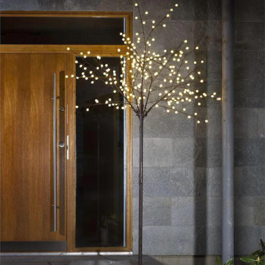 Dekorasjonstre 250 cm med led Brunt Brun