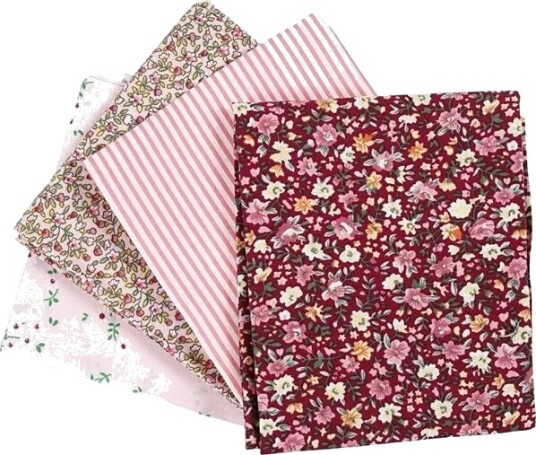Creativ Company Patchwork Fabric Pink 45x55cm 4pcs.