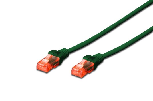Digitus CAT 6 U-UTP PATCH CABLE CU. PVC LENGTH 0.5M COLOR GREEN CABL