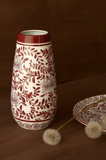 Ellos Home   Vase Melissa høyde 26 cm Rød