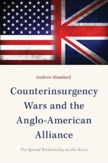 Counterinsurgency Wars and the Anglo American Alliance