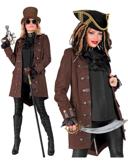 Pirat/Steampunk Frakk Damekostyme X Large