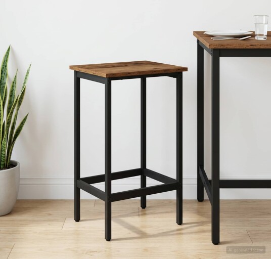 vidaXL Barstol Gammelt tre 40 x 32 x 64 cm Konstruert tre vidaXL Barstol Gammelt tre 40 x 32 x 64 cm Konstruert tre