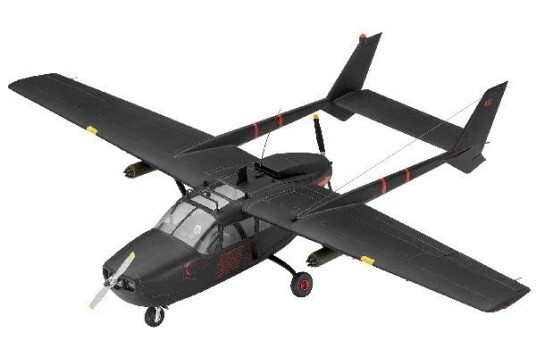 Revell O-2A Skymaster Modellfly Byggesett 1:48