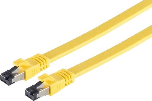 S/Conn Cat 8.1 Patchkabel U/Ftp Pimf Flat Halogenfri Gul 2 M