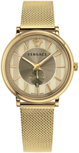 Versace Herreklokke VBQ070017 V Circle Gullfarget/Gulltonet stål