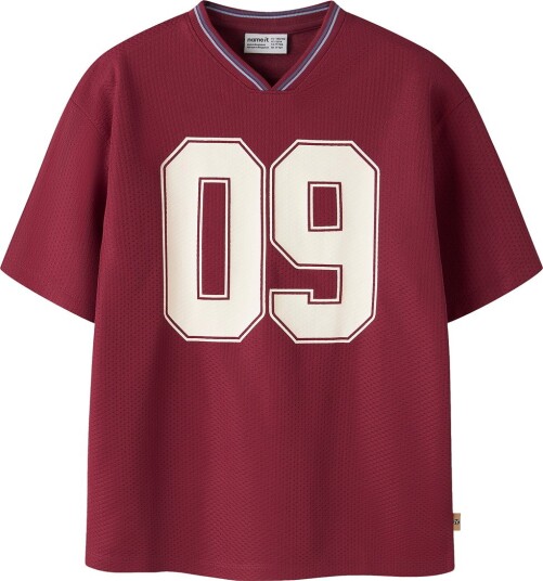Name It T skjorte NkmLas Rumba Rød Name It 6 år (116) T skjorte Beige Bordeaux