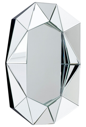 Reflections Copenhagen Diamond speil s sølv l57xh80xd6 cm