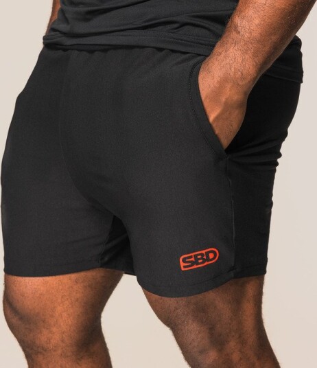 SBD Apparel Classic Training Shorts Treningsshorts Herre Black/Red Large