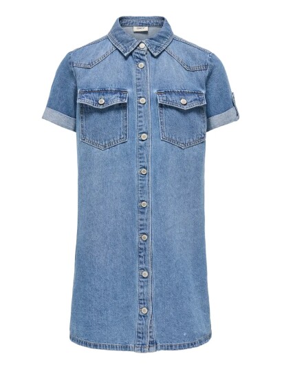 Kids Only Koglisa S/S Dnm Dress Gua Blue 152