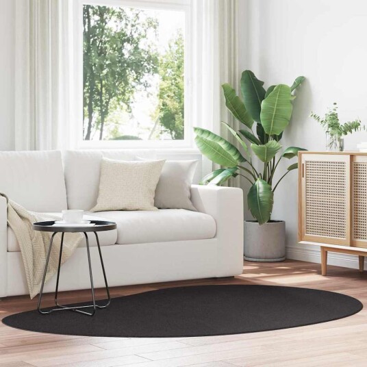 Teppe Svart 140 x 200 cm Polyester Teppe Svart 140 x 200 cm Polyester