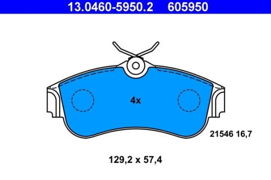 Bremseklosser ATE 13.0460-5950.2
