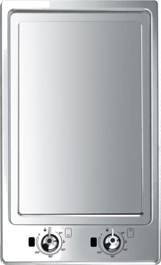 Smeg Teppanyaki Platetopp i Rustfritt Stål med QuickStart 30 cm