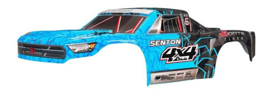 ARRMA AR402247 Body Pntd Decal Trim Blue Senton 4x4Mega ARRMA AR402247 Body Pntd Decal Trim Blue Senton 4x4Mega
