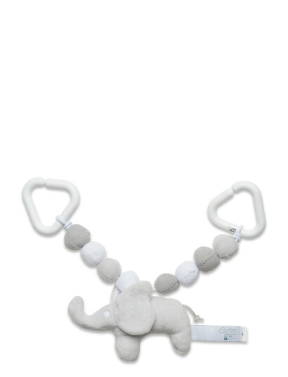 Rätt Start Elephant, Pram Toy, Grey - Silver - ONE SIZE