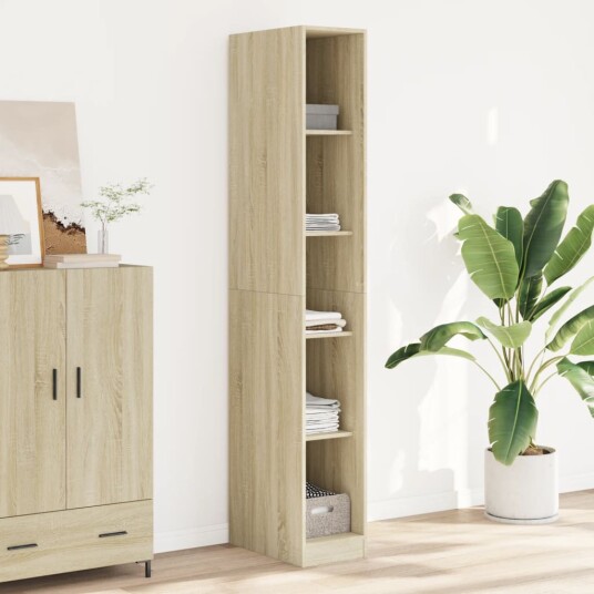  Garderobe sonoma eik 30x50x200 cm konstruert tre 8721158340498