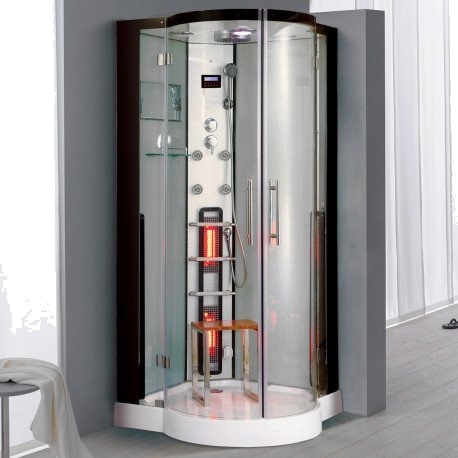 Steamdusj med IR-sauna K086 100x100x215 cm