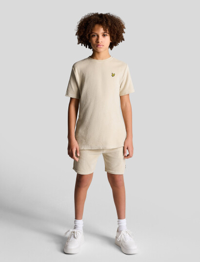 Lyle & Scott Towelling Short   Cream   122 128