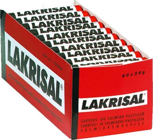 ERT Godis Singel Lakrisal - 40-pakning ERT Godis Singel Lakrisal - 40-pakning