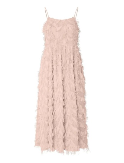 Selected Slfmyline Regular Midi Strap Dress B   Pink   36