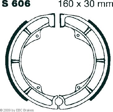 Bremsesko sett EBC Brakes S606