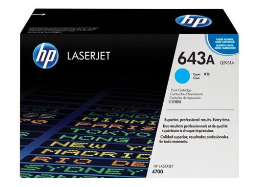HP 643A / Q5951A - Laser Toner - Laser toner Blå