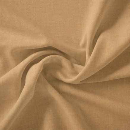 Stoffabrics Swan Solid Bomullslerret Stoff 150cm 036 Latte brun 50cm