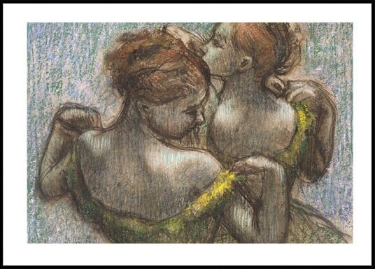 Two Dancers Half-length By Edgar Degas Plakat Plakat / 30x40cm