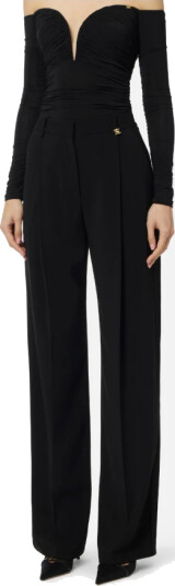 Elisabetta Franchi Dame Bukser Svart S,