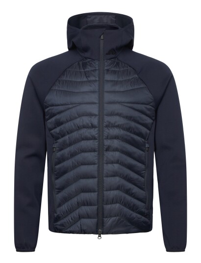 J. Lindeberg Heyden Quilt Hybrid Hood   Navy   XXL