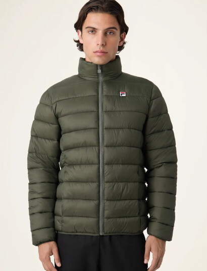 FILA Milano Regular Thin Puffer Jacket - Khaki green - S FILA Milano Regular Thin Puffer Jacket - Khaki green - S