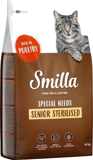 Smilla tørrfôr Senior Sterilised med fjærkre 1 kg