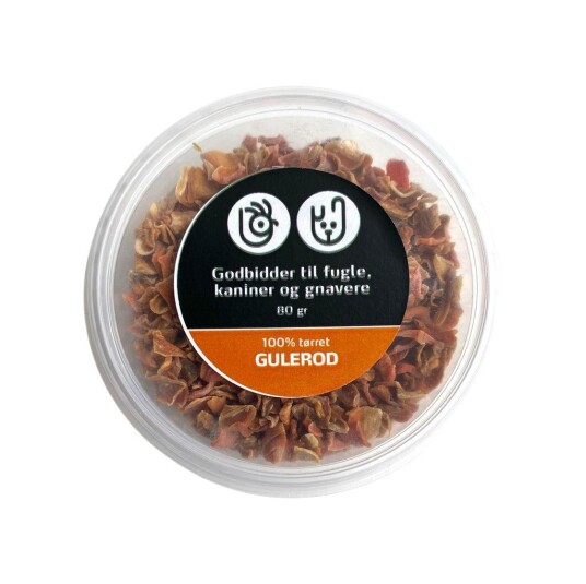 Gnagersnacks Tørket Gulerot 80 G