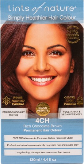 Tints of Nature Rich Chocolate Brown Permanent Hair Colour 4CH 130 ml