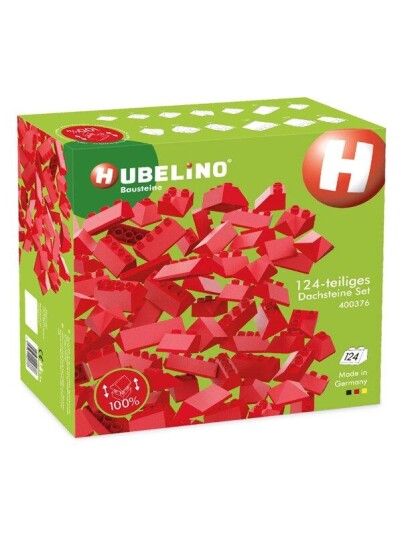 Hubelino Roof tile set Building blocks 124dlg.