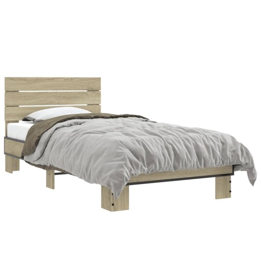  Sengeramme sonoma eik 90x190 cm konstruert tre og metall 8721102447310