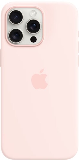 iPhone 15 Pro Max Silicone deksel med MagSafe (lyserosa)