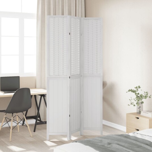  Romdeler 3 paneler hvit heltre keisertre 8721012074163
