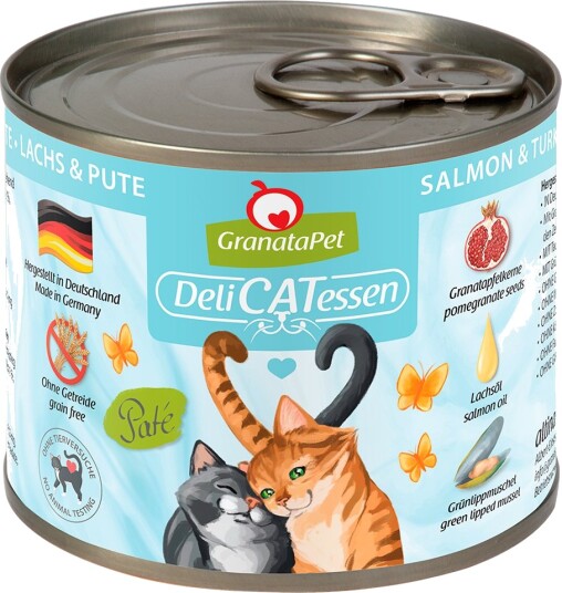 Granatapet Våtfôr Delicatessen Laks Og Kalkun 24 X 200 G