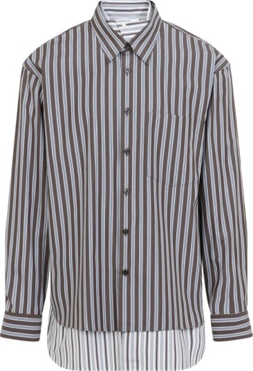 Dries Van Noten Herre Skjorter Brun M,