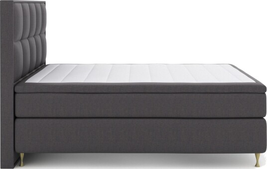 Select No 5 Komplett Sengepakke 180x200 Fast Lateks Mørkegrå/Gullben