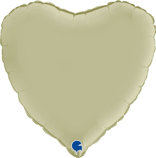 Ballongkungen Folieballong Hjerte Sateng Olive Green 180000SOGR