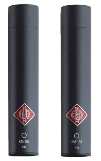Neumann Km 183 Mt Stereo Set Omni-Directional Mics. Svart Neumann Km 183 Mt Stereo Set Omni-Directional Mics. Svart