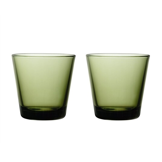 iittala Kartio glass 21 cl 2 pakk mosegr?nn