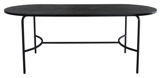 Venture Home Design Skate Spisebord Oval, 200x90, Sort 1645258-04-140 1672872-01-0