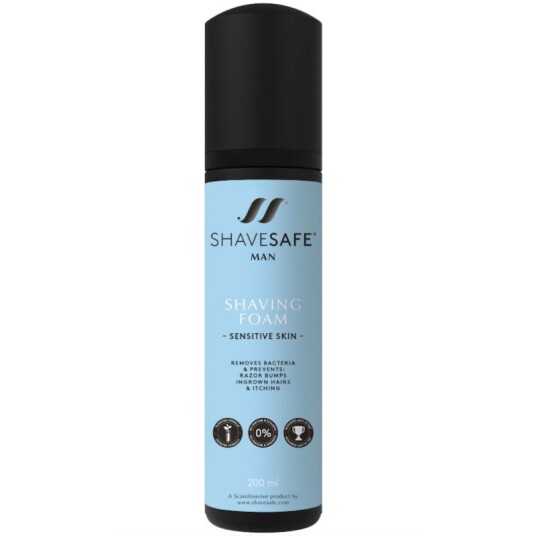 ShaveSafe Man Shaving Foam Sensitive Skin 200 ml Barberskum